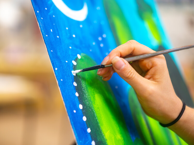 painting close up image